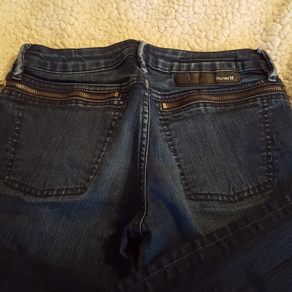 Hurley zipper detail denim legging